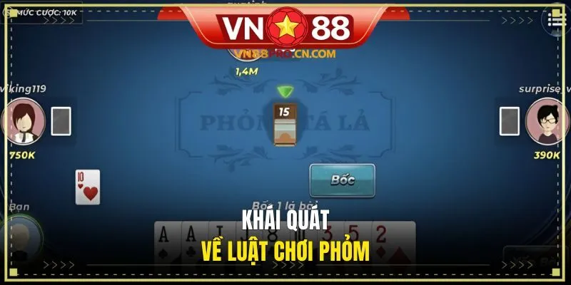 Khái quát về luật chơi phỏm